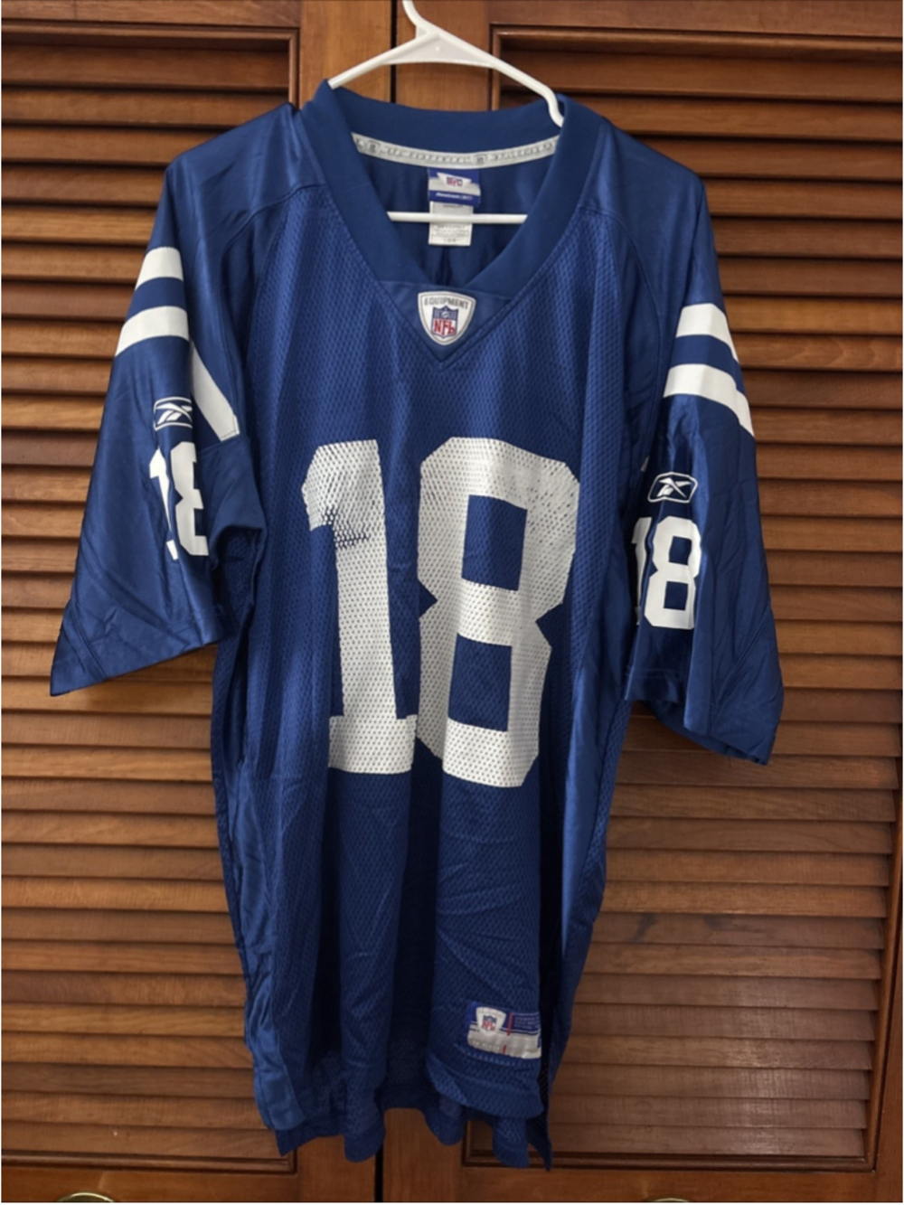 Indianapolis Colts Peyton Manning #18 NFL Reebok Jersey Adult Large
